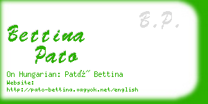 bettina pato business card
